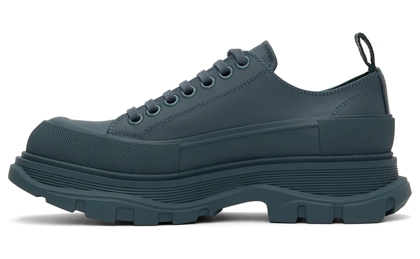 Alexander McQueen Blue Tread Slick Low Sneakers (627225WIBT14476) (3)
