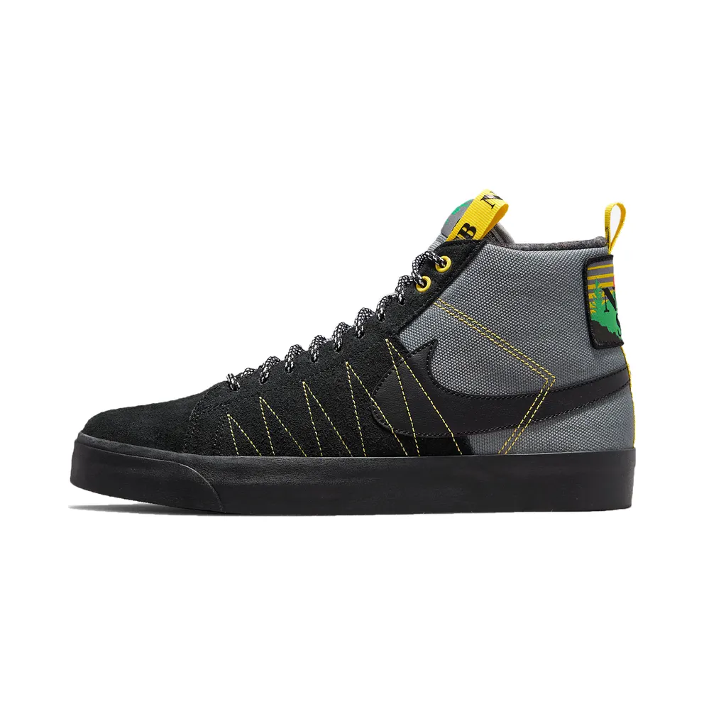Nike Zoom Blazer Mid Acclimate Cool Grey Yellow Strike (DC8903-001)