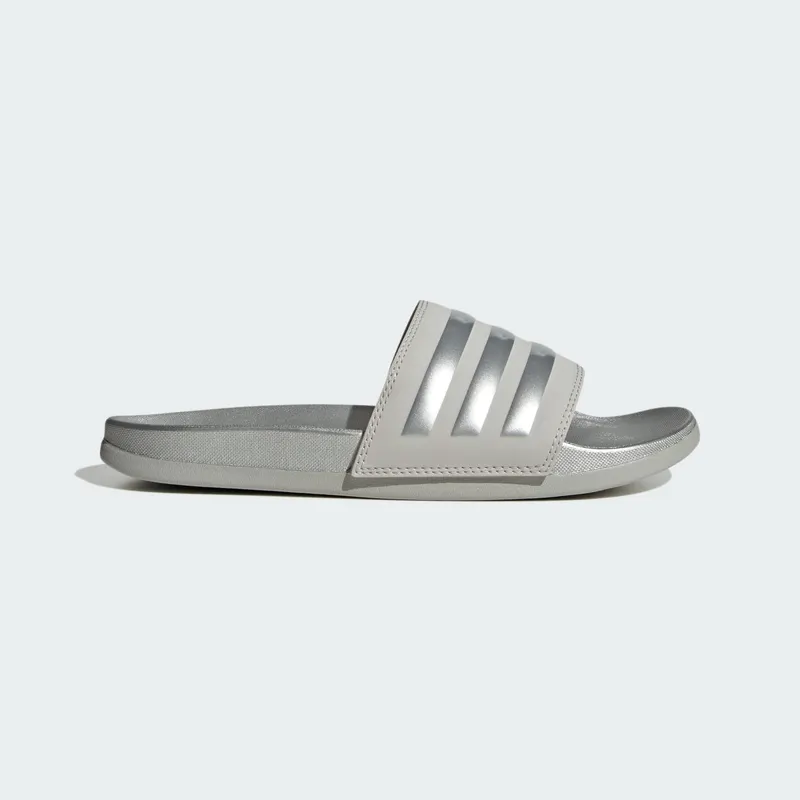 Adidas Adilette Comfort Slides Grey Two / Silver Metallic / Grey Two (H03619)