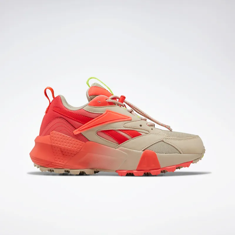 Reebok Aztrek Double Mix Trail Schoenen Light Sand / Neon Red / Neon Lime