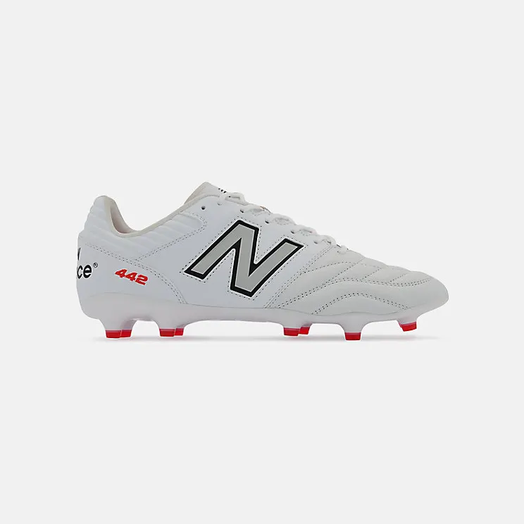 New Balance 442 Pro FG v2 White Red Black (MS41FMWT)