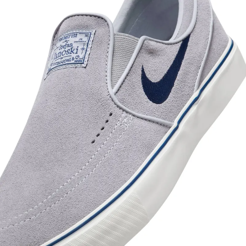Nike SB Janoski+ Slip Wolf Grey Summit White Navy (FN5893-002)