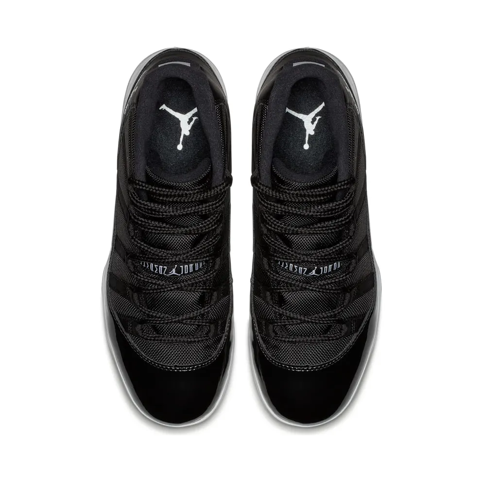 Jordan 11 Retro Cleat Black Black/White-Metallic Silver (AO1561-011)