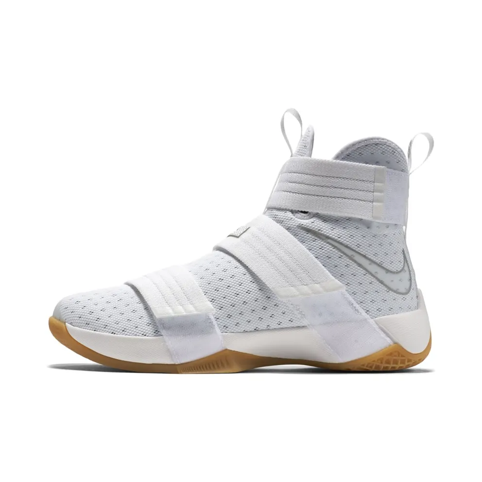 LeBron Soldier 10 White/Metallic Silver-White (844379-101)