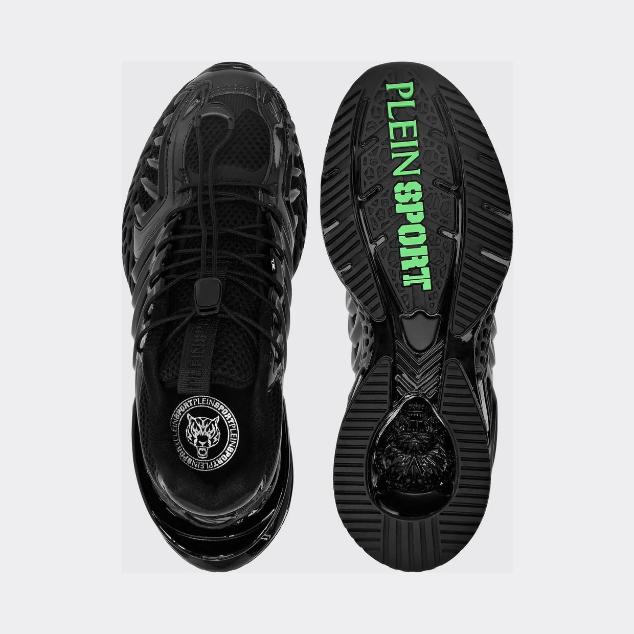 Plein Sport The Thunder Stroke Gen X 02 Mesh Trainers with a Chunky Sole Black 3 (FACSUSC0434STE003N0202) (3)