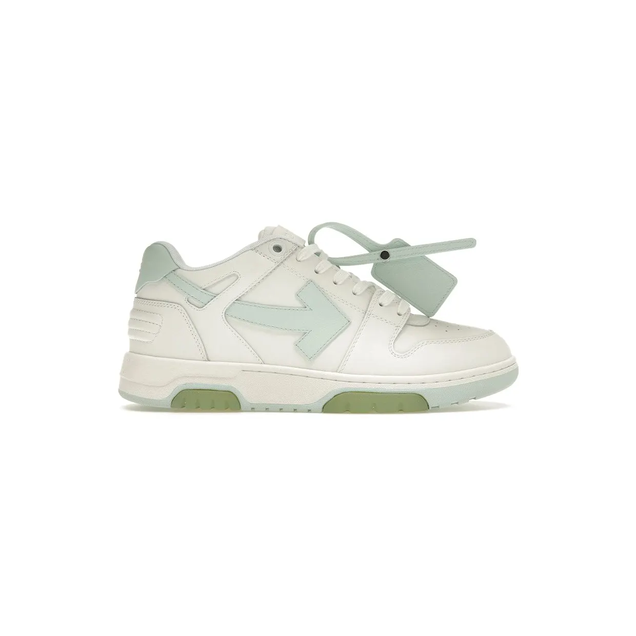 OFF-WHITE Out Of Office OOO Low Tops White Mint (OWIA259C99LEA0030151)