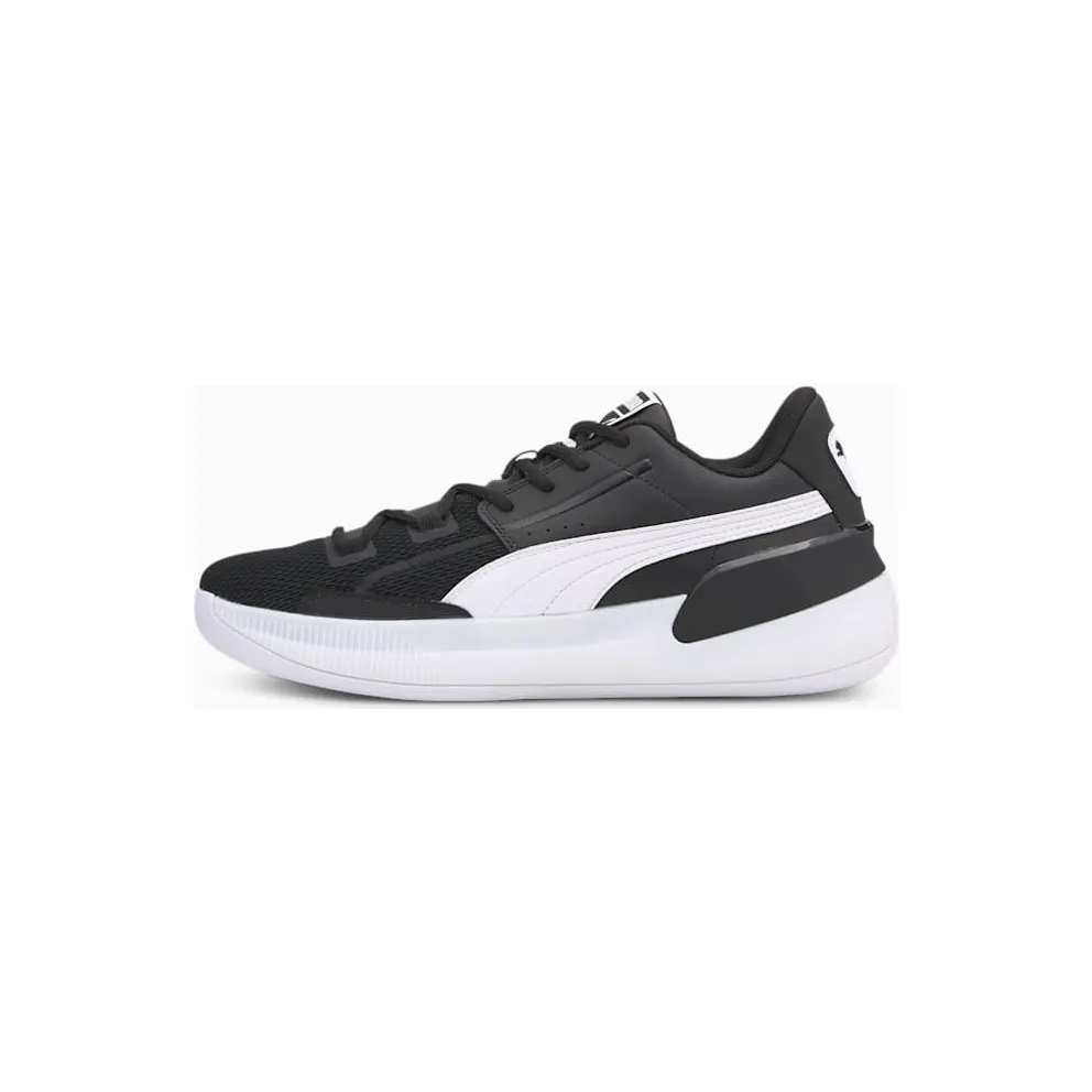 Puma Clyde Hardwood Team Basketball Shoes White/Black (194454-02)