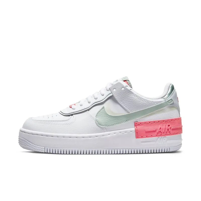 Nike Air Force 1 Shadow Archeo Pink – “White / Jade Smoke-seafoam-archeo Pink” (CI0919-112)