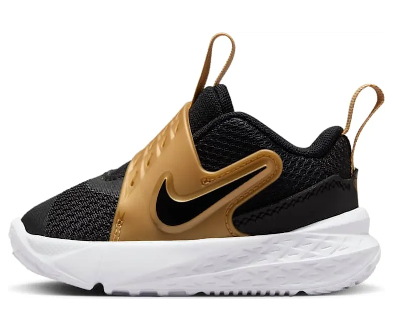 Nike Team Hustle D 12 Black Metallic Gold White (HF6281-003)