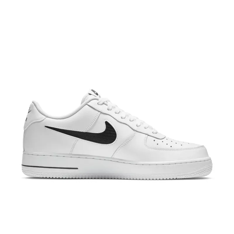 Nike Air Force 1 Low Cut Out Swoosh White Black White/Black-White (CZ7377-100)
