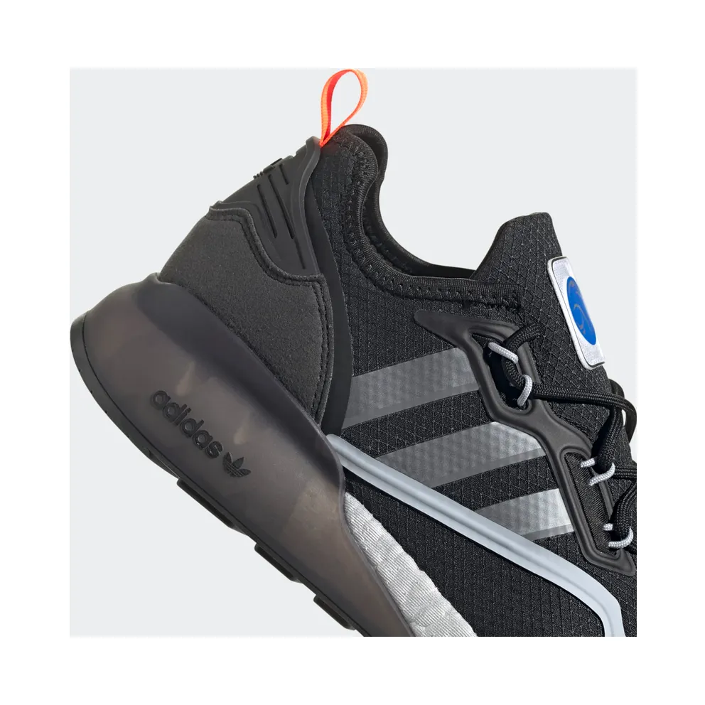 adidas ZX 2K Boost Core Black / Halo Silver / Glow Blue (FY5724)
