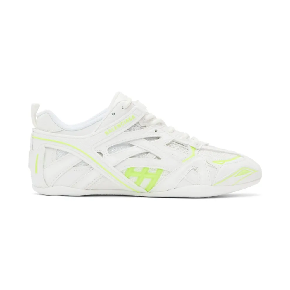 Balenciaga Off-White and Yellow Drive Sneakers (635497 W3AZ2)
