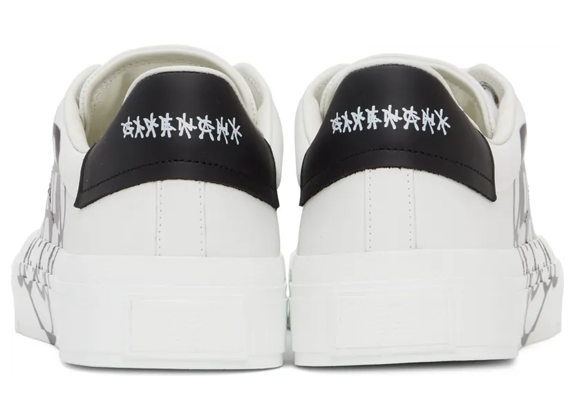 Givenchy White Chito Edition Dog Print City Sport Sneakers (BH005VH13N) (4)