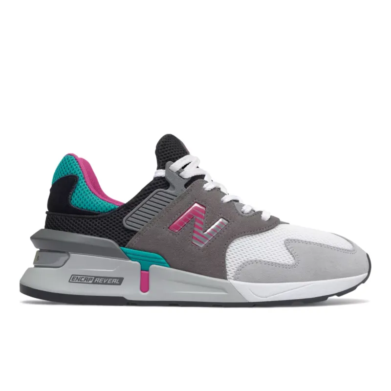 New Balance 997 S South Beach Grey/Pink-Turquoise (MS997JCF)