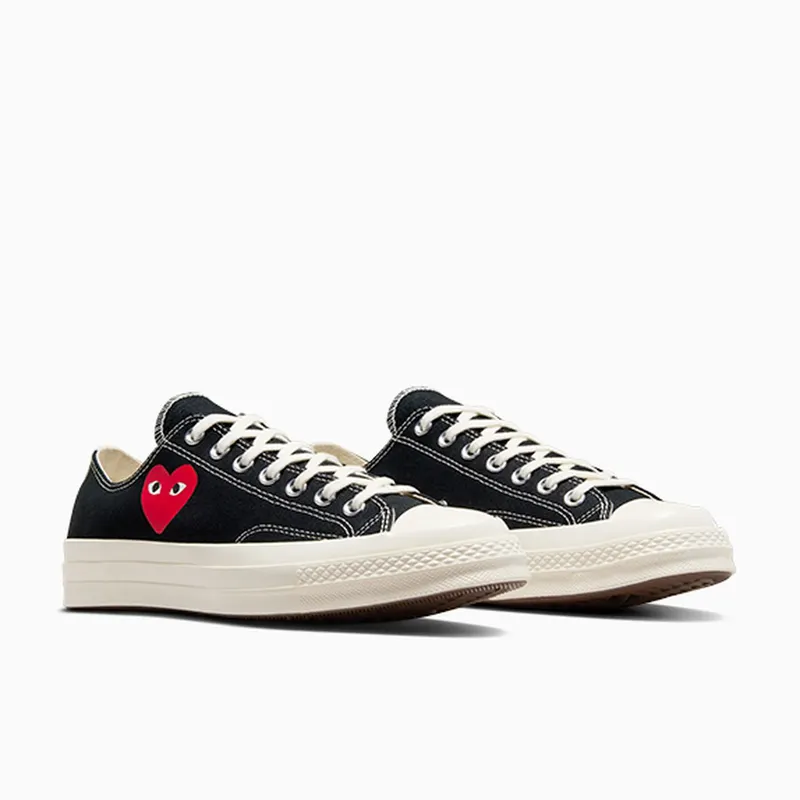 Converse PLAY Comme des Garçons Single Heart Chuck 70 Black/Egret/Red (A08804C)