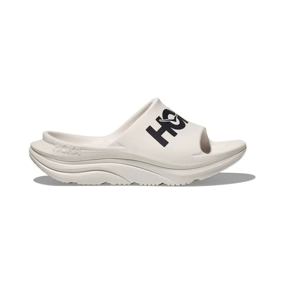 Hoka One Ora Athletic Slide White Black (1155154-WBLC)
