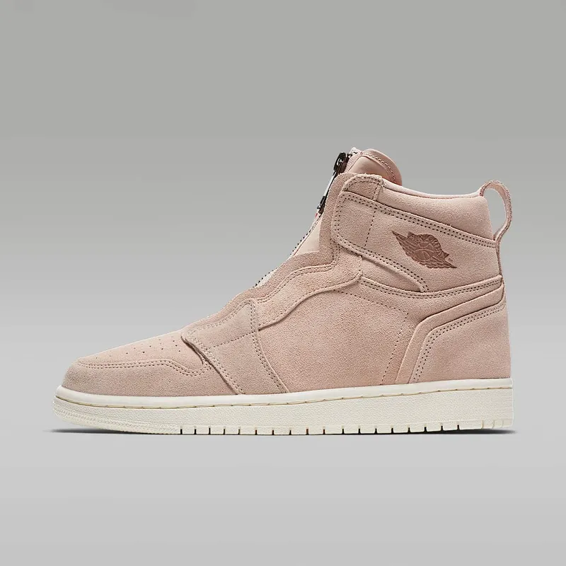 Jordan 1 Retro High Zip Particle Beige (W) Particle Beige/Metallic Red Bronze-Sail (AQ3742-205)