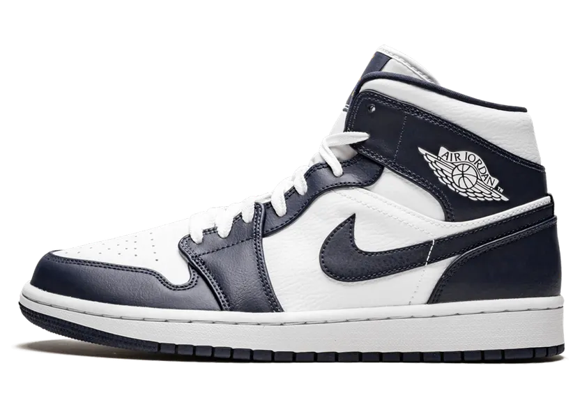 Air Jordan 1 Mid GS White Obsidian (554725-174)