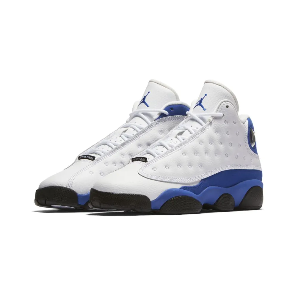 Jordan 13 Retro White Hyper Royal Black (GS)