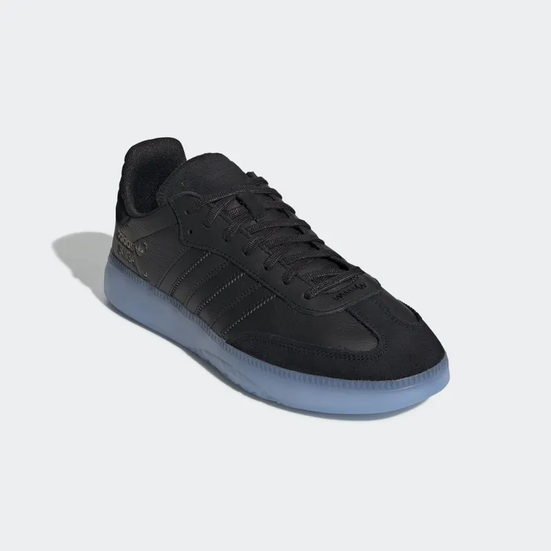 adidas Samba RM Core Black Core Black/Shock Cyan/Gold Metallic (BD7476)