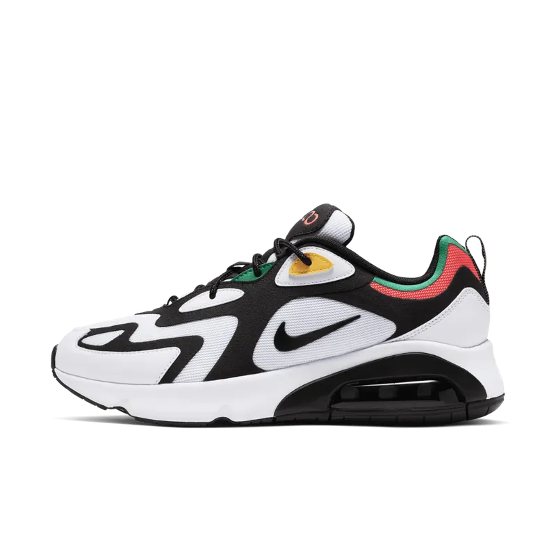 Nike Air Max 200 Rasta White/Black-Bright Crimson-University Gold-Lucid Green (AQ2568-101)