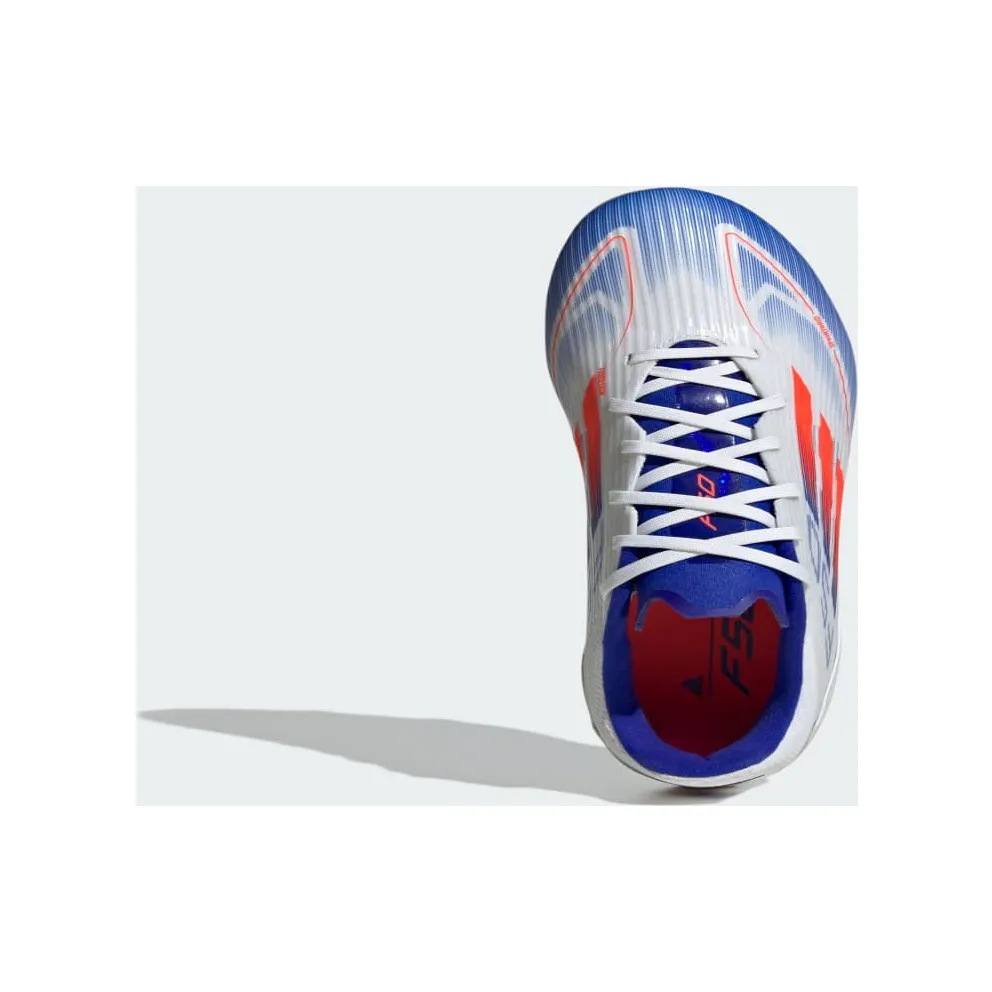 adidas F50 League Firm/multi-ground Boots “Cloud White / Solar Red / Lucid Blue” (IE0601)