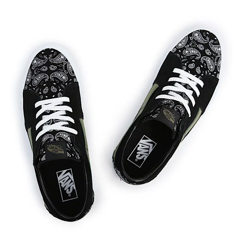 Vans Sk8-Low Paisley Suede Black Green (VN0A5KXDBLK)