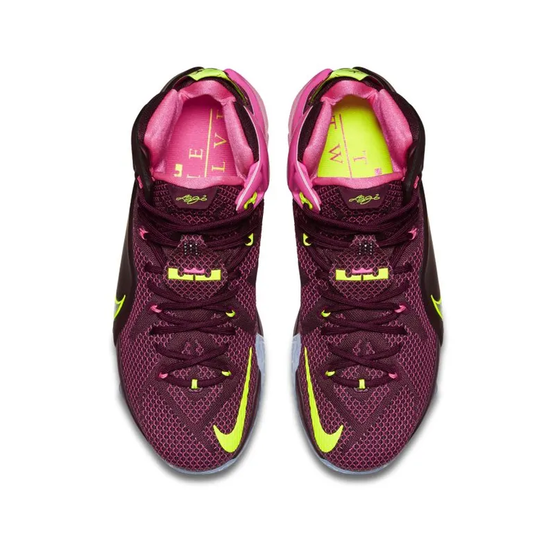 Nike LeBron 12 Double Helix Merlot/Volt/Pink Pow (684593-607)