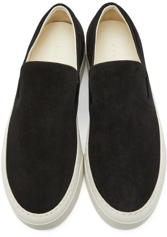 The Row Black Marie H Slip-on Sneakers (F1179-L25)