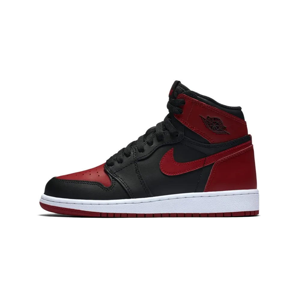 Jordan 1 Retro Bred 2016 “Banned” (GS) Black/Varsity Red-White (575441-001)