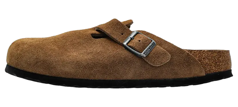 Birkenstock Boston Soft Footbed Suede Leather “Dark Tea Tonal – Narrow Width” (1030861)