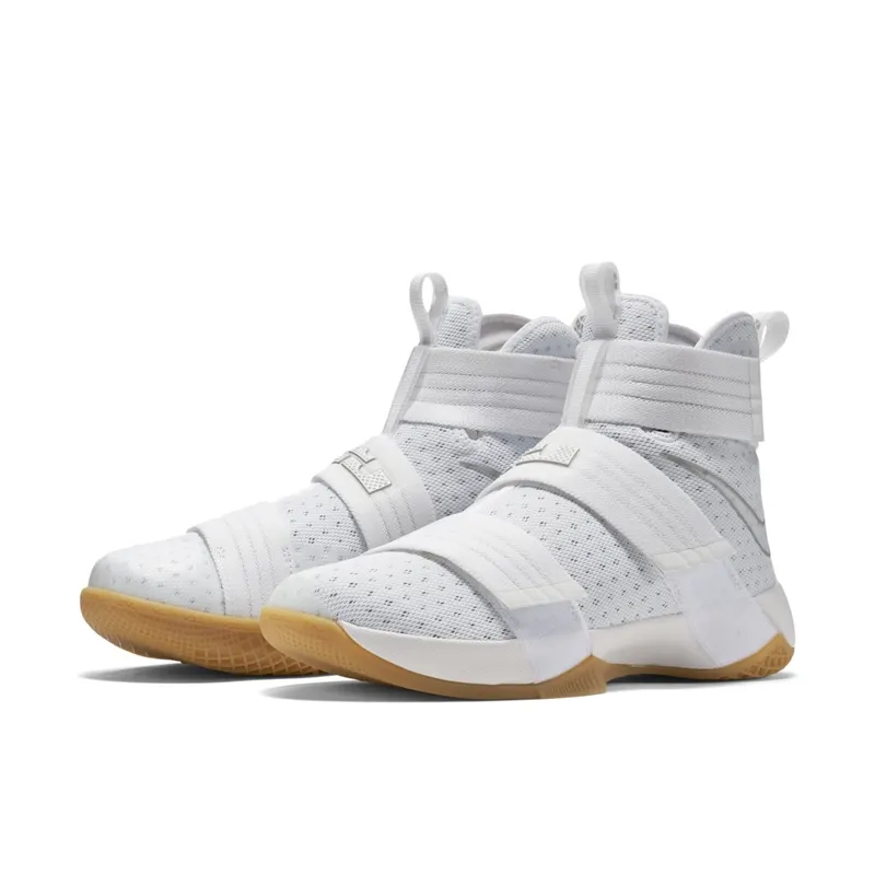 LeBron Soldier 10 White/Metallic Silver-White (844379-101)