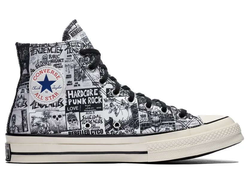 Converse Suicidal Tendencies x Chuck 70 Hi ‘White Black’ White/Black (162880C)