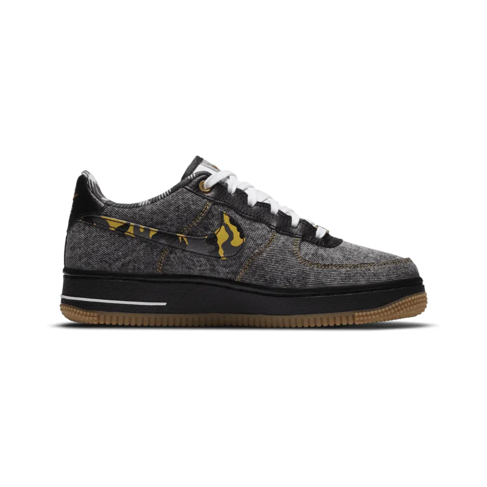 Nike Air Force 1 Low Remix Black (GS) Black/Multi-Color-White-Metallic Gold (DB1976-001)