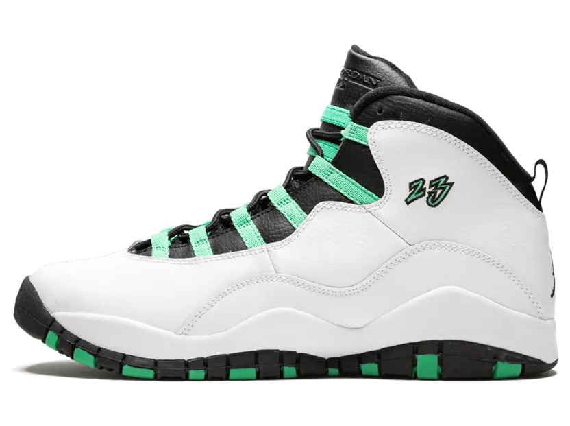 Air Jordan 10’Verde’ GG White/VERDE-Black-INFRARed (705180-118)
