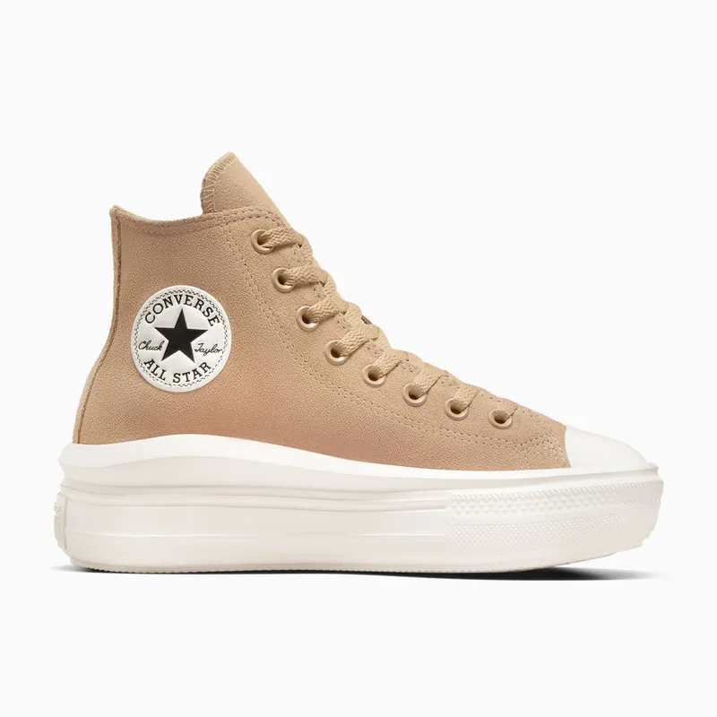 Converse Chuck Taylor All Star Move Platform Colorful Suede Coffee Rum/Egret/Black (A11145C)