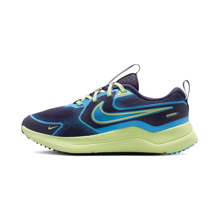 Nike Cosmic Runner Purple “Dark Raisin / Light Liquid Lime / White / University Blue” (IQ9312-573)