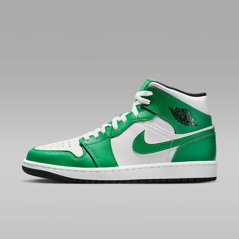Air Jordan 1 Mid “Lucky Green / White / Black” (DQ8426-301)