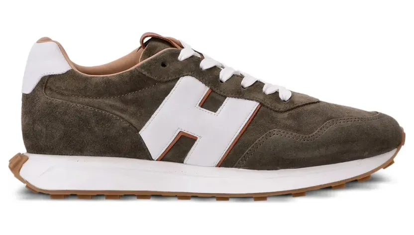 Hogan H601 sneakers met H-patch – Groen (HXM6010EH41T38346N)