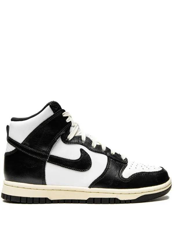 Nike Dunk High Vintage Black sneakers – White (DQ8581)