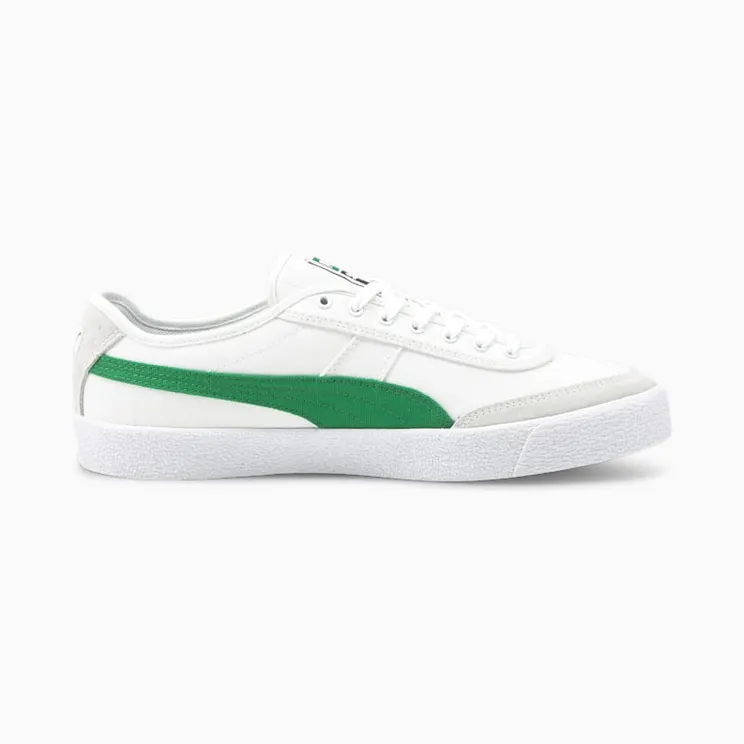 Puma Oslo van gevulkaniseerd canvas Wit/Groen (374978-03)