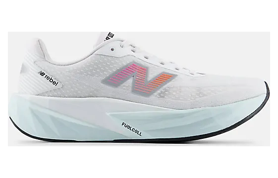 NEW BALANCE FuelCell Rebel v5 “WHITE / PINK HEAT / GLINT BLUE” (MFCX1WY)