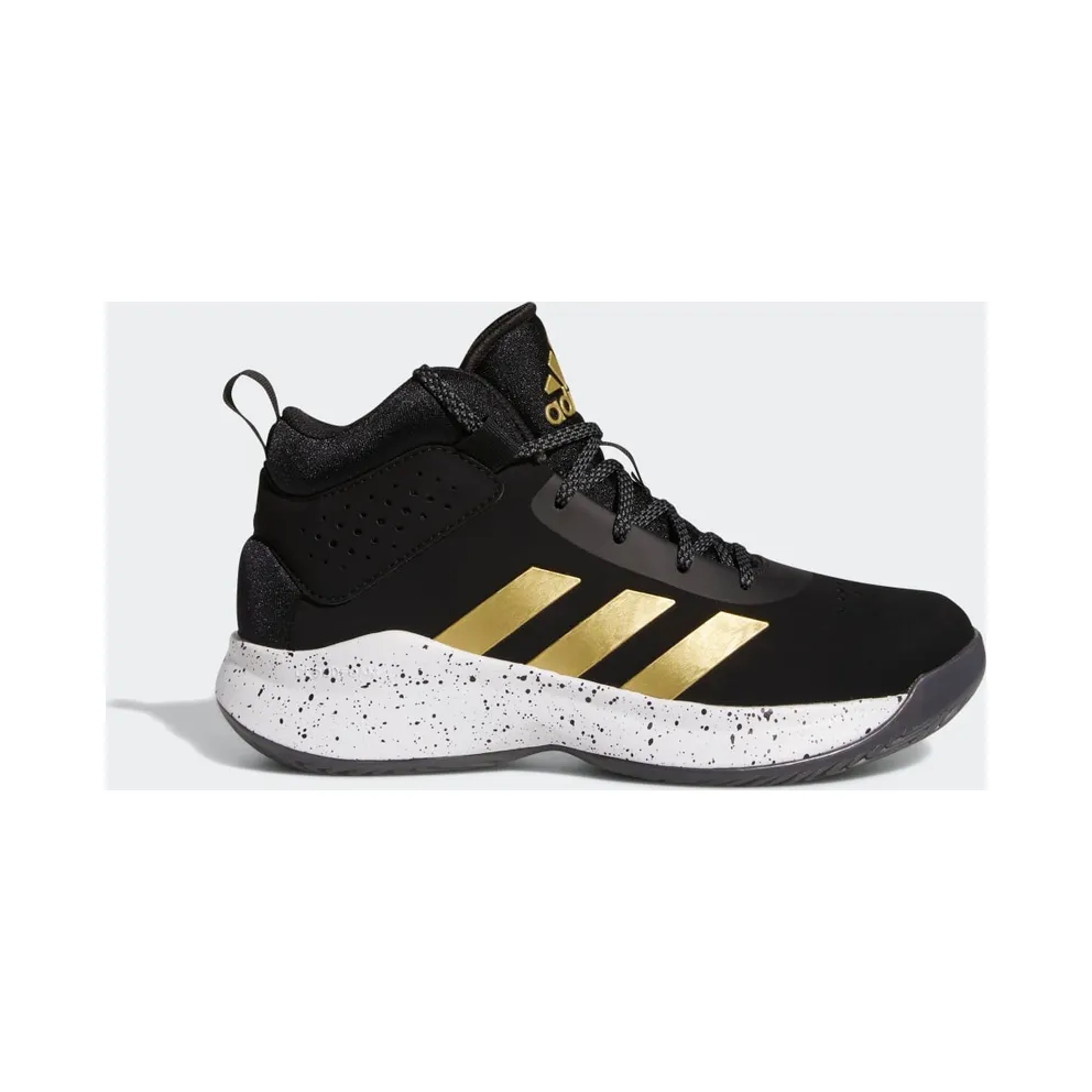 adidas Cross Em Up 5 K Wide Basketballschuh Core Black / Gold Metallic / Cloud White (GX4790)
