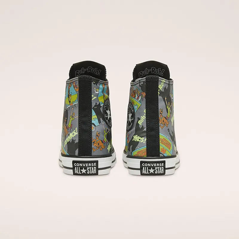 Converse Scooby-Doo x Chuck Taylor All Star High ‘Chased By Ghosts’ Almost Black/White/Multi (169073C)