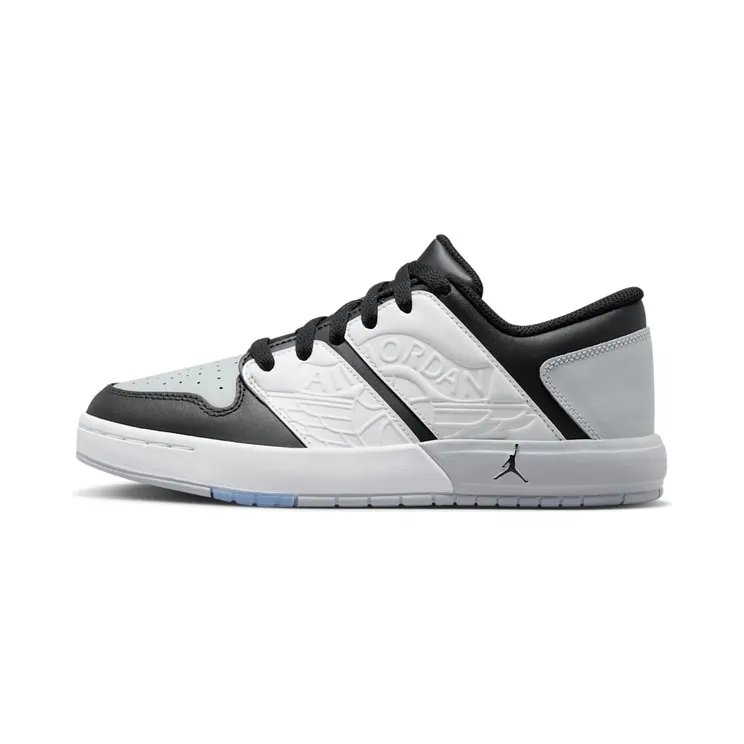 Jordan Nu Retro 1 Low “White / Light Smoke Grey / Varsity Red / Black” (FB4412-106)