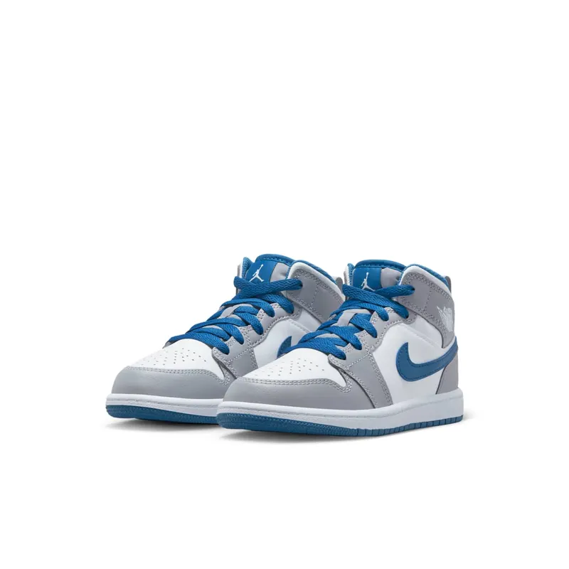 Jordan 1 Mid PS “Cement Grey / True Blue” (DQ8424-014)