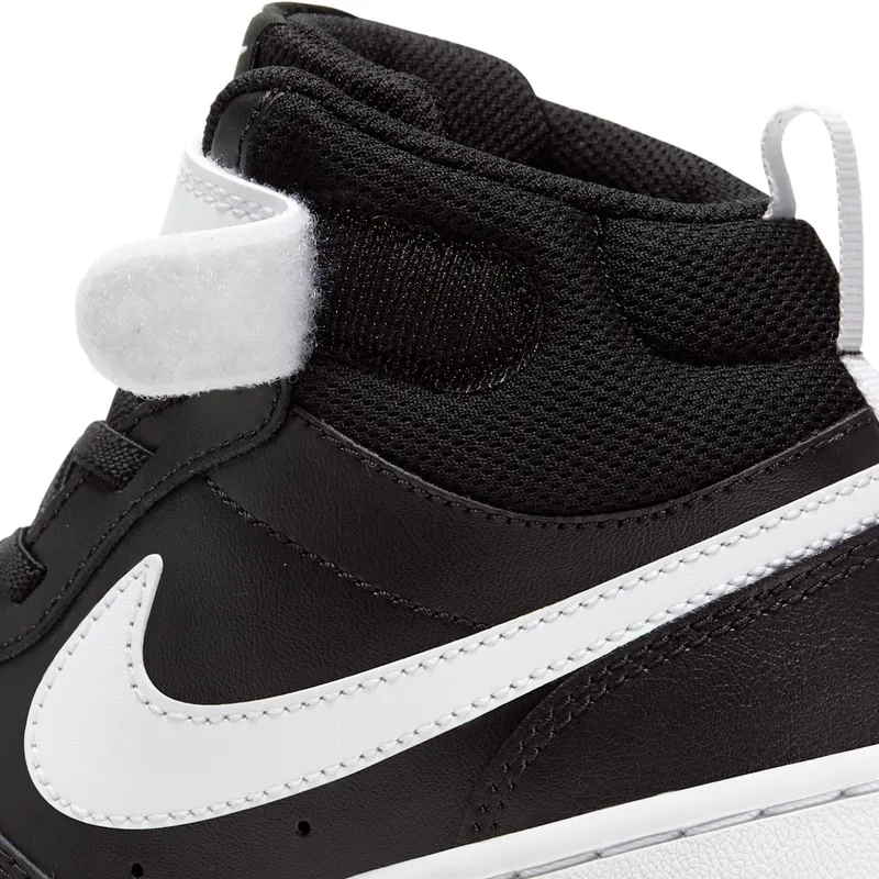 Nike Court Borough Mid 2 Younger Kids’ Black (CD7783-010)
