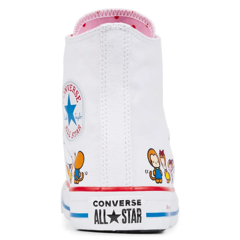 Converse Chuck Taylor All-Star Hi Hello Kitty White White/Prism Pink-White (162944C)