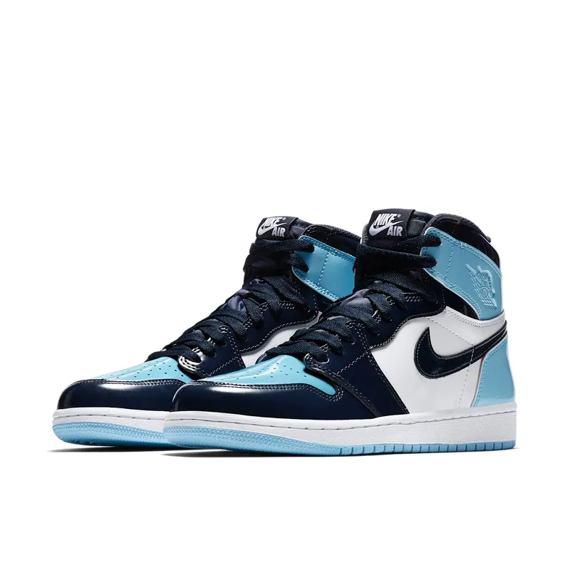 Jordan 1 Retro High UNC Patent (W) Obsidian/Blue Chill-White (CD0461-401)