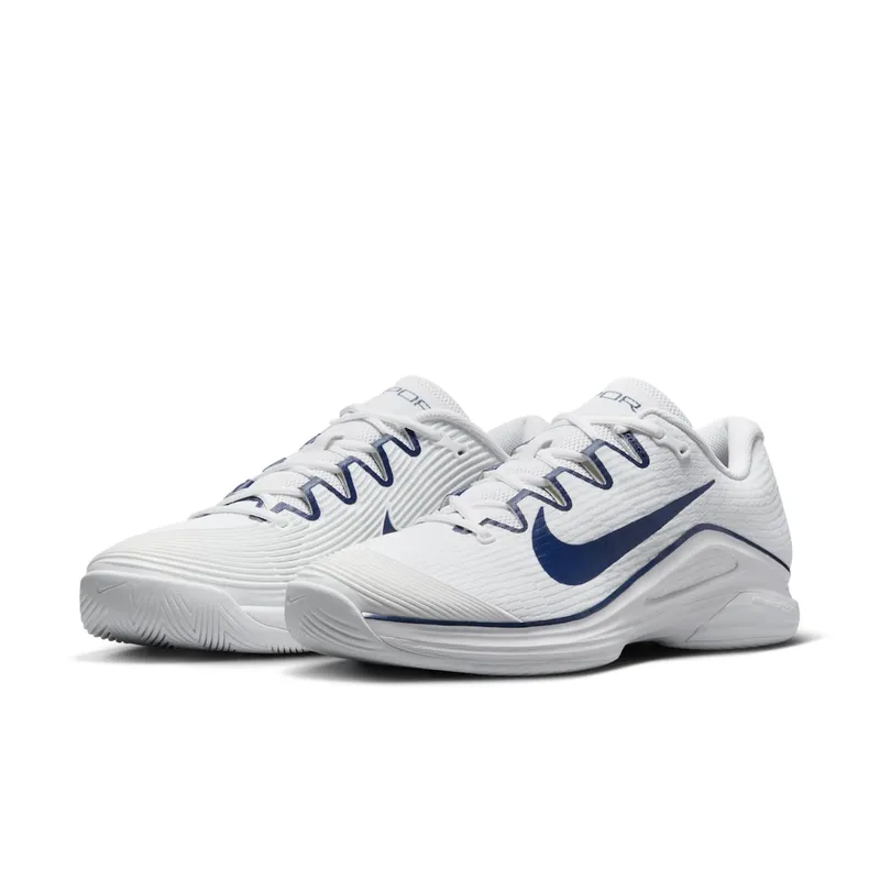 Nike Court Air Zoom Vapor 12 HC White Midnight Navy (IB7168-100)